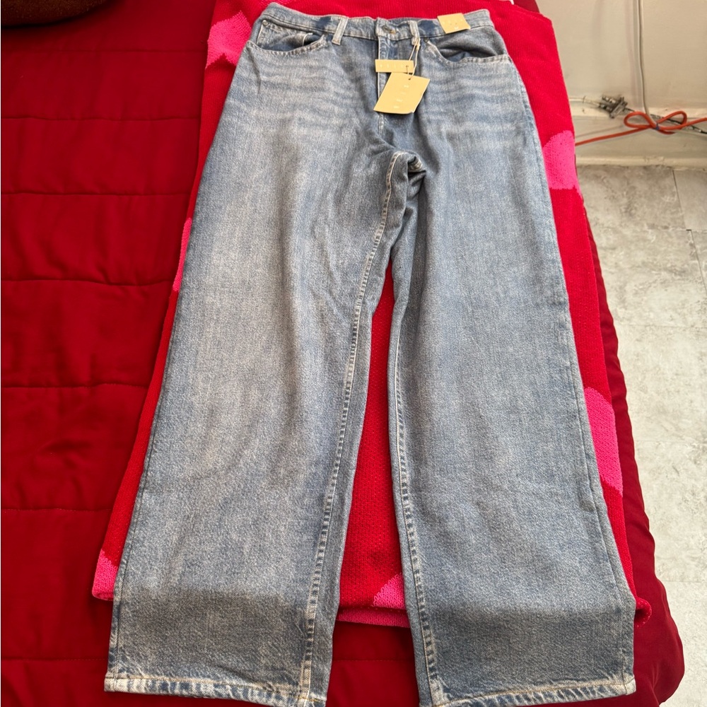GAP BEIS Light Blue Wide-Leg Jeans